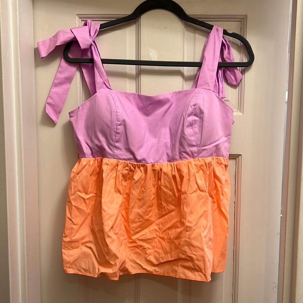 Lilly Pulitzer Purple Iris Anlee Cotton Top
